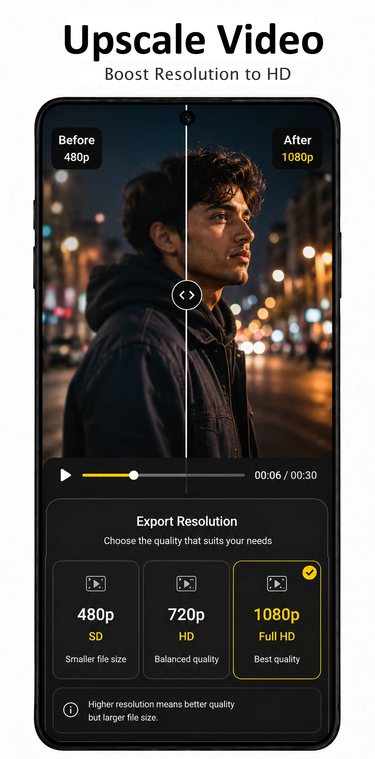 AI Video Enhancer - Upscaler screenshot